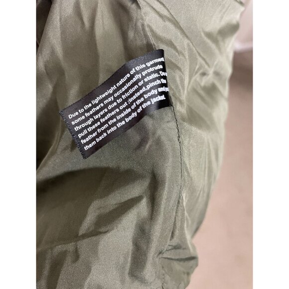 Lucky Brand Down Mens Medium Quilted Puffer Vest Herringbone Sycamore Casual - Picture 9 of 12